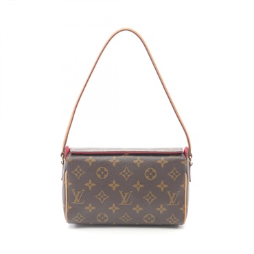 LOUIS VUITTON Recital Shoulder Handbag M51900 Monogram canvas Brown Used Women