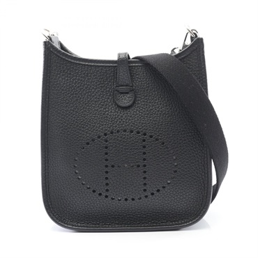 HERMES Evelyne TPM Amazon crossbody Bag W 069426CK Taurillon Clemence SHW black