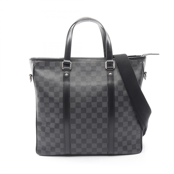 LOUIS VUITTON Tadao PM NM Shoulder Tote Bag N41259 Damier graphite canvas Used