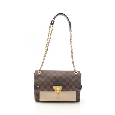 LOUIS VUITTON Vavin PM Chain Shoulder Bag N40113 Damier canvas Brown Used GHW LV
