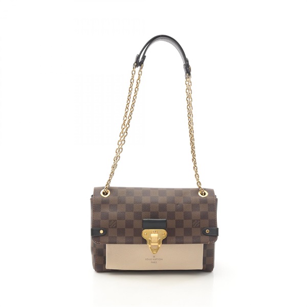 LOUIS VUITTON Vavin PM Chain Shoulder Bag N40113 Damier canvas Brown Used GHW LV