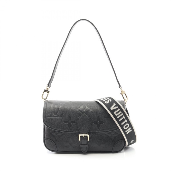 LOUIS VUITTON Dianu Shoulder Handbag M46386 Monogram empreinte Black Used Women