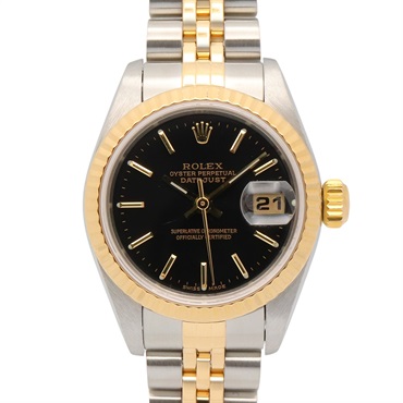 ROLEX Datejust Y Wrist Watch 79173 Automatic 18KYG Yellow Gold SS Used Women