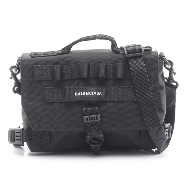 BALENCIAGA ARMY MESSENGER S crossbody Handbag 6561062BKPI1000 Nylon canvas Black