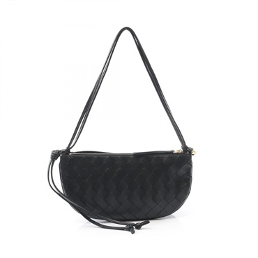 BOTTEGA VENETA Gemelini pouch Shoulder Bag 796354VCPP11019 leather Black NEW