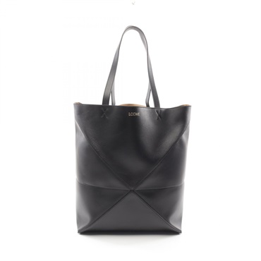 LOEWE Puzzle Fold XL Tote shoulder Bag B933Q18X011100 leather Black NEW mens