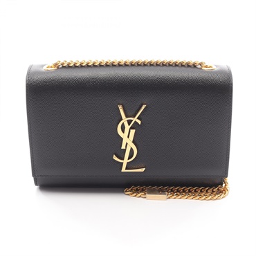 SAINT LAURENT PARIS KATE Small chain Shoulder Bag 469390BOW0J1000 leather Black