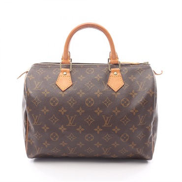 LOUIS VUITTON Speedy 30 Handbag M41526 Monogram canvas leather Brown Used Women