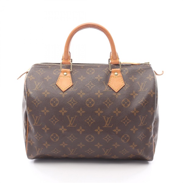 LOUIS VUITTON Speedy 30 Handbag M41526 Monogram canvas leather Brown Used Women
