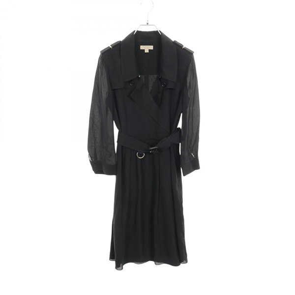 BURBERRY Dress silk Black Used Women size US6