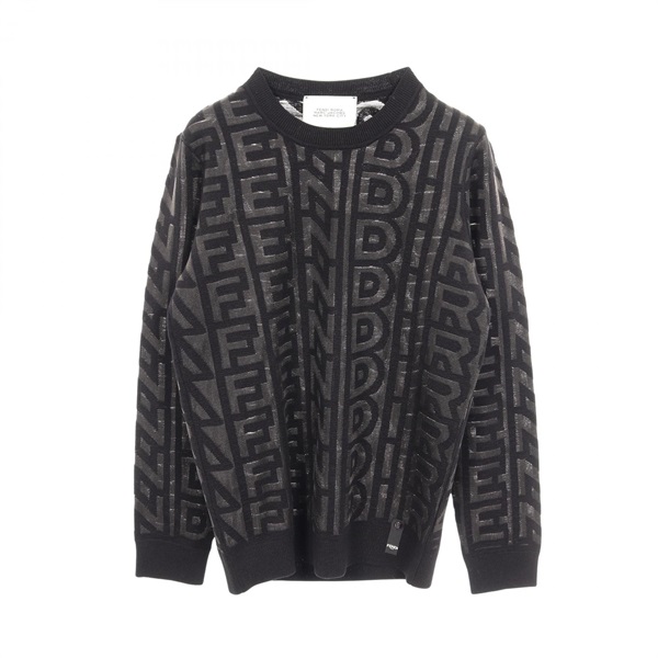 FENDI × MARC JACOBS knitwear sweater wool Nylon Black Gray Used mens size 48