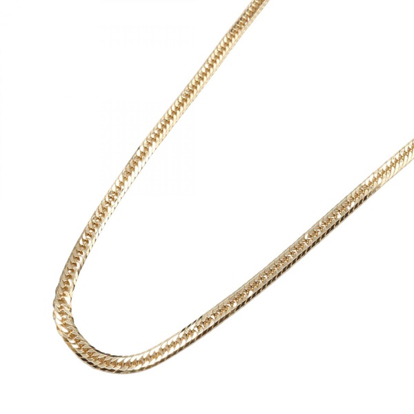 JEWELRY Triple 8 Side Flat Link Curb Chain Necklace 50cm 18KYG Yellow Gold NEW