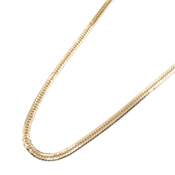JEWELRY Triple 8 Side Flat Link Curb Chain Necklace 50cm 18KYG Yellow Gold NEW