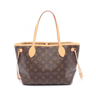 LOUIS VUITTON Neverfull PM Tote Bag M40155 Monogram Canvas leather Brown Used LV