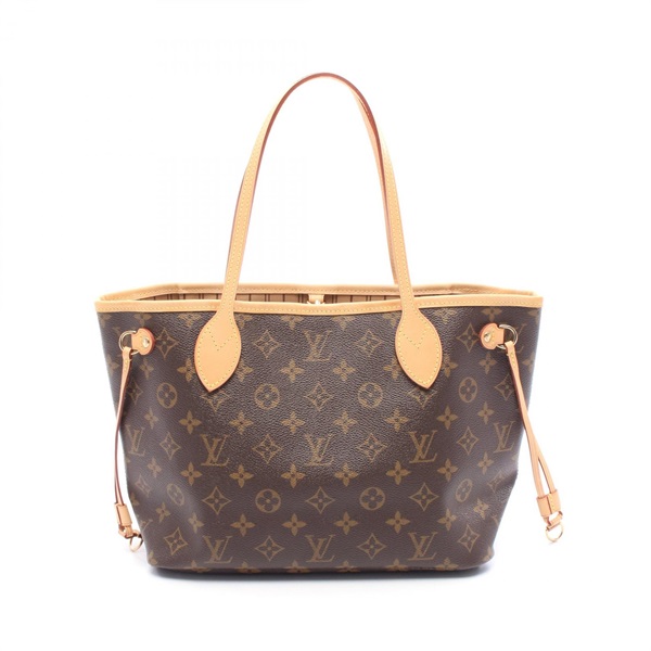 LOUIS VUITTON Neverfull PM Tote Bag M40155 Monogram Canvas leather Brown Used LV