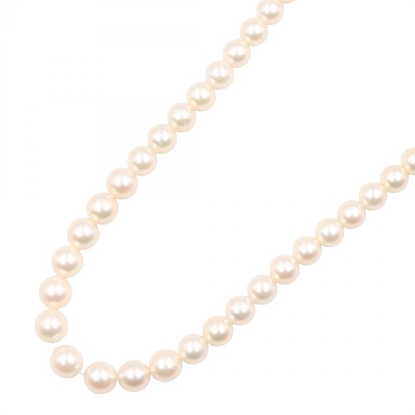 TASAKI Pearl Necklace Silver925 White 44cm Used Women