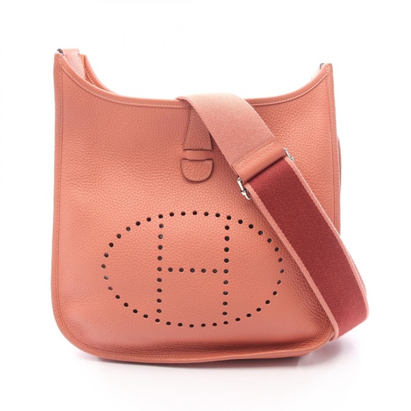 HERMES Evelyne 3 PM Shoulder crossbody Bag Q 056277CK leather Etoupe SHW