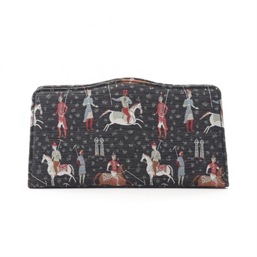 GUCCI clutch bag pouch case canvas Black Used Women