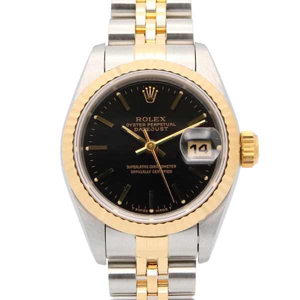 ROLEX Datejust S Wrist Watch 69173 Automatic 18KYG Yellow Gold SS Used Women