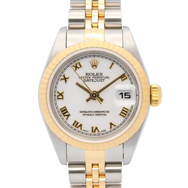 ROLEX Datejust A Wrist Watch 79173 Automatic 18KYG Yellow Gold SS Used Women