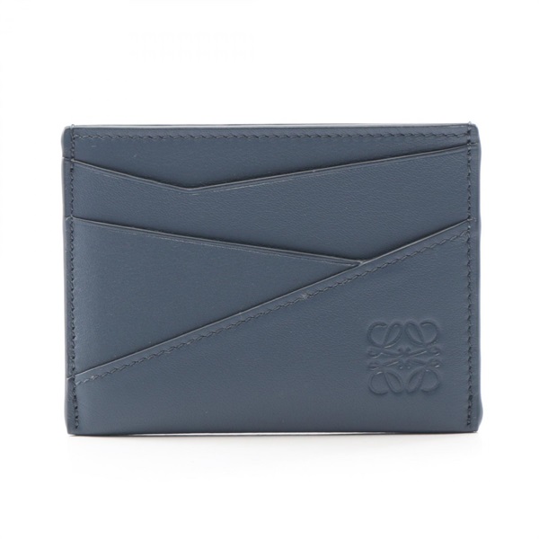 LOEWE Puzzle Card Holder Case C510Q77X026969 leather Blue NEW Women
