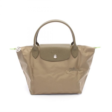 Longchamp Le Pliage Green S Tote Bag 1621919M04 S canvas leather Khaki NEW Women