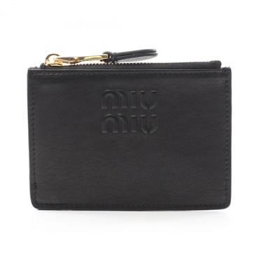 Miu Miu NAPPA AVIATOR coin purse wallet 5MC93MAEFXF0002 leather Black NEW Women