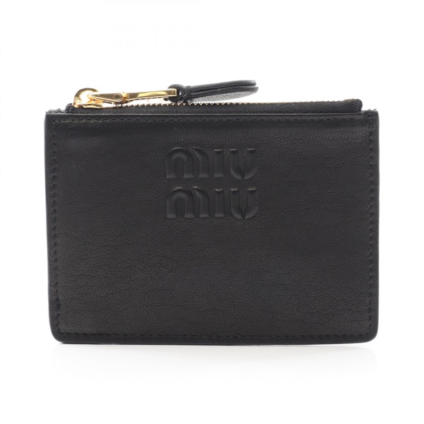Miu Miu NAPPA AVIATOR coin purse wallet 5MC93MAEFXF0002 leather Black NEW Women