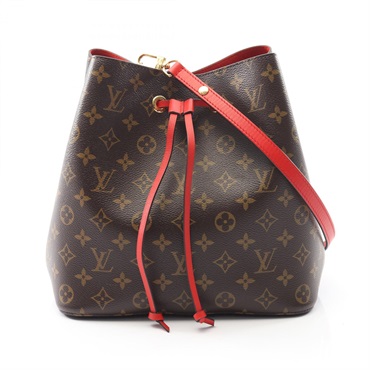 LOUIS VUITTON Neonoe Shoulder crossbody Bag M44021 Monogram leather Coquelicot