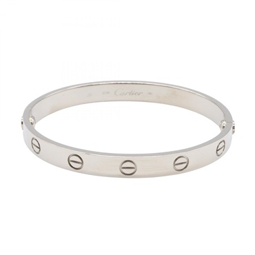 CARTIER Love Bracelet B6067617 18KWG White Gold Used Women