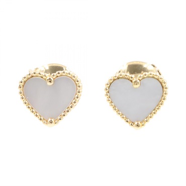 Van Cleef & Arpels Sweet Alhambra Heart Pierced Earrings 18KYG Gold used women