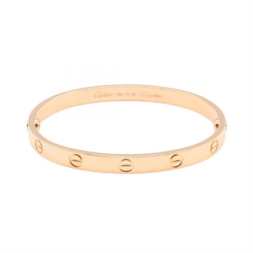 CARTIER Love Bracelet B6081717 18KRG Pink Rose Gold 16㎝ Used Women