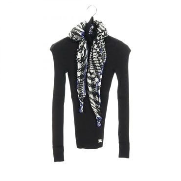 BURBERRY Knitwear sweater long sleeve tops Viscose Black Women size XS