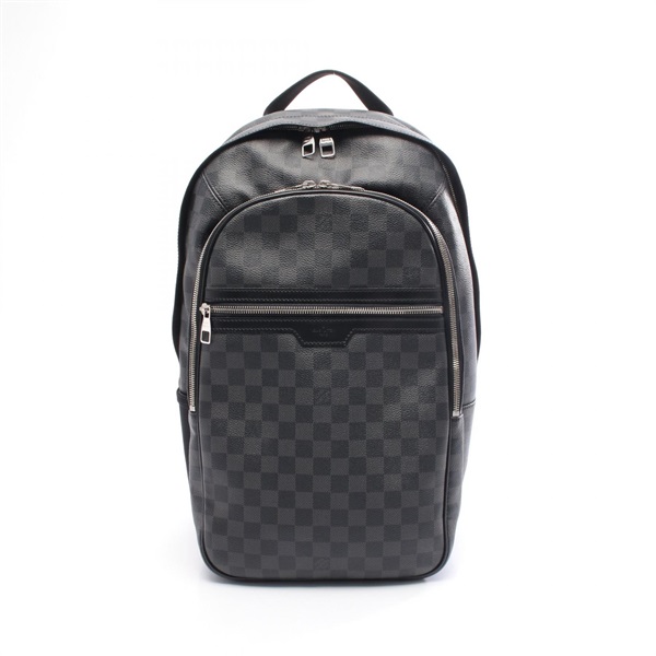 LOUIS VUITTON Michael Rucksack Backpack N58024 Damier graphite canvas Black Used