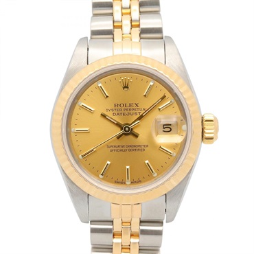 ROLEX Datejust X Wrist Watch 69173 Automatic 18KYG Yellow Gold SS Used Women
