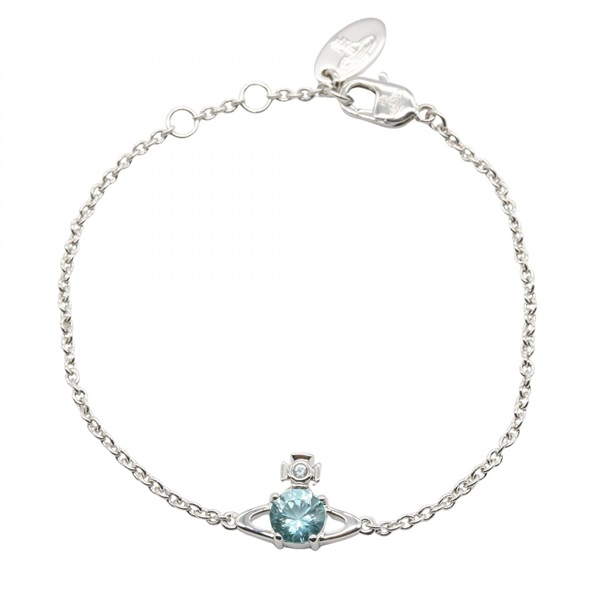 Vivienne Westwood Reina S Bracelet 61020056/02P655 brass Silver Green NEW Women