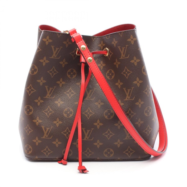 LOUIS VUITTON Neonoe Shoulder Bag M44021 Monogram canvas Coquelicot Used LV