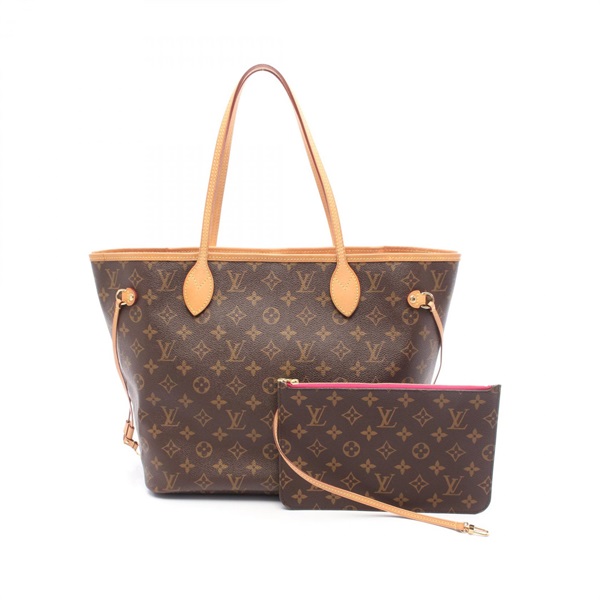 LOUIS VUITTON Neverfull MM Tote Bag M41178 Monogram canvas Brown Pivoine Used LV