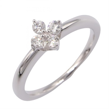 TASAKI Diamond Ring 18KWG White Gold Used Women US Size 5.75
