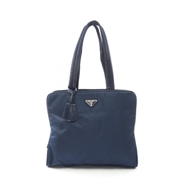 PRADA TESSUTO SPORT Shoulder Tote Handbag B8926 Nylon Blue logo Used Women