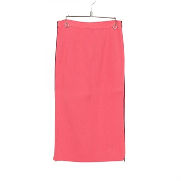FENDI FF logo skirt FZQ708 cotton Pink Used Women size 40
