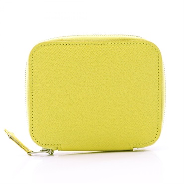 HERMES Agenda Silk in Silky Daily PM Notebook cover Epsom leather Yellow Used P