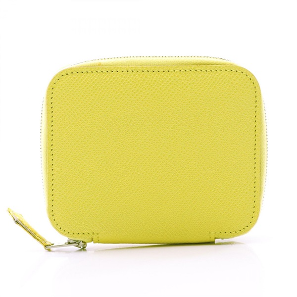 HERMES Agenda Silk in Silky Daily PM Notebook cover Epsom leather Yellow Used P