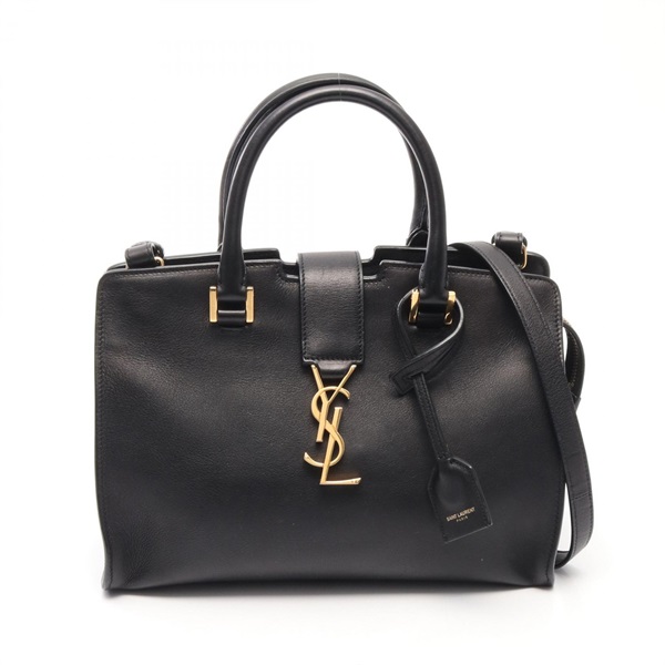 SAINT LAURENT PARIS Baby Downtown Shoulder Handbag 635346 leather Black Used