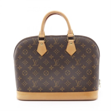 LOUIS VUITTON Alma PM Handbag M51130 Monogram canvas leather Brown Used Women