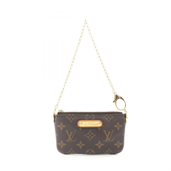 LOUIS VUITTON Pochette Milla PM Chain Pouch mini Bag M60095 Monogram canvas Used