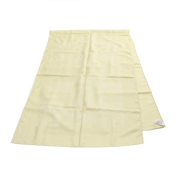 HERMES Stole wrap scarf silk cashmere Green Used Women