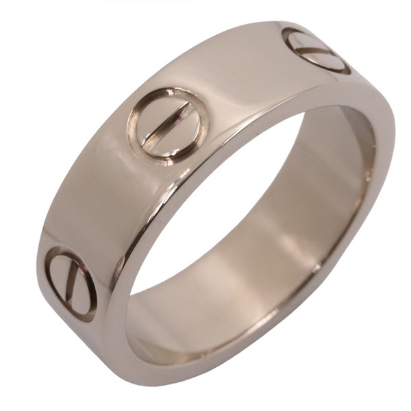CARTIER Love Ring 18KWG White Gold Used unisex US size 5.5 #51