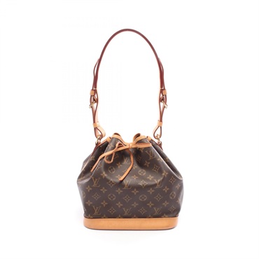 LOUIS VUITTON Petit Noe Shoulder Bag M42226 Monogram canvas Brown Used Women LV