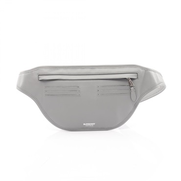 BURBERRY BRUMMELL Waist crossbody bag 8028362 leather Gray Used mens